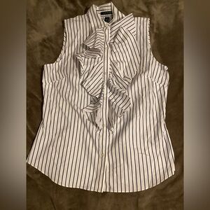Ralph Lauren Striped Sleeveless Blouse